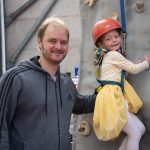 Fearless Ailbhe Ellie-Gowland and dad Nick. JasMc12