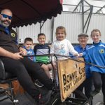 Three generations of the Mimnagh family enjoy a day of work and play at Omagh St. Enda's. JasMc13