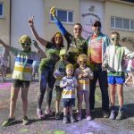 The O'Donnell family have fun at the Altamuskin Colour Run. JasMc5