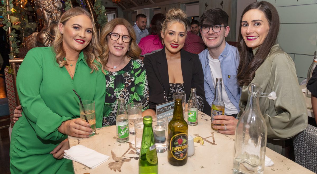 Aoife Donaghy, Patricia McCaffrey, Aimee Kelly, Oran Rodgers and Kiely McGarvey.JMG25