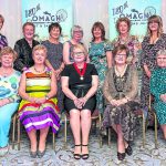 Jennifer Hawkes, Chair of Omagh Show Ladies Committee with fellow members during the Tyrone Farming Society 180th Anniversary Dinner at the Mellon Country Hotel.JMG15