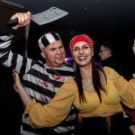 Mateusz Kasprzail as the Mad Axe Muderer and the Pirate Ela Wichrowska.JMG25