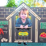 Little Donna-Marie Donnelly plays in the farm shop at the Destination Play Park Omagh.JMG11