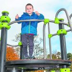 On top of the world at Destination Play Park, Omagh.JMG16
