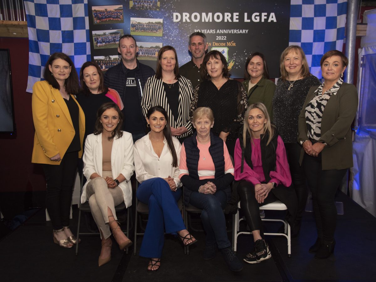 The current Dromore Ladies GAA Committee who organised the 30 year celebrations. JasMc14