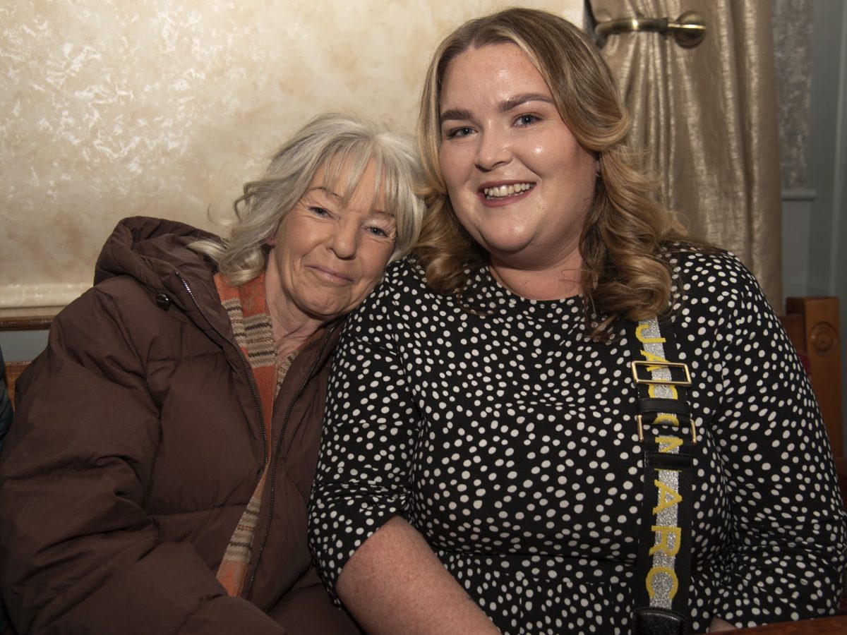 Celine Sludden and daughter Kelley McAlaney. The Minor Player of the Year award was dedicated to the memory of their dear Eimear who was a past player for the club. JasMc20