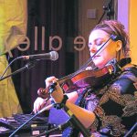 Jacquline McKay originally from Sion Mills opened the nights performances with a ballad and some Violin.