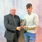 The top student in Occ Construction ia Nathan Hunter.