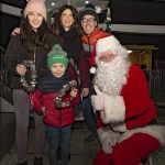 The McIvor family meet Santa Claus at the Big Wheel. JasMc4