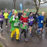 Des and Catriona McAleer, all dressed for The Rudolph Run 10K race.JMG3