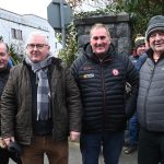 Tyrone fans shouting for Stewartstown and Galbally, on their way to Croke Park to see the All Ireland club finals. MC 23