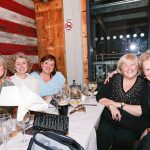 Caroline Dilworth, Pauline Sellers, Tracy McCrossan, Claire Robertson and Dice Millar out for their Omagh Craft Collectable Staff-do