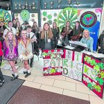 Traditional Musicians with Irish Dancers performing during the St Patrick's Concert at the Omagh Integrated College on Tuesday Morning.JMG6
