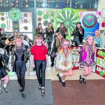Traditional Musicians with Irish Dancers performing during the St Patrick's Concert at the Omagh Integrated College on Tuesday Morning.JMG2