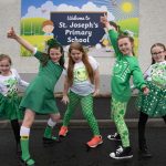 Naimh, Grace, Aoife Mac, Cara and Aoife A pull some moves at St. Joseph's, Drumquin. JasMc2