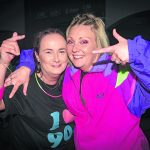 Janine McCaffrey and Maeve McElholm feel the 90's vibe. JasMc14