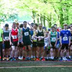 Athletics waiting for the start of the 2023 Seskinore Forrest 5K Run.JMG7